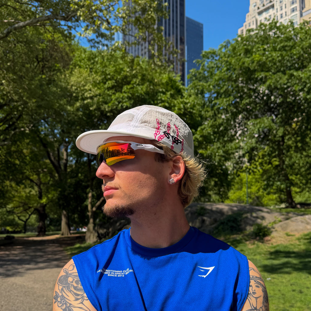 Run cap White